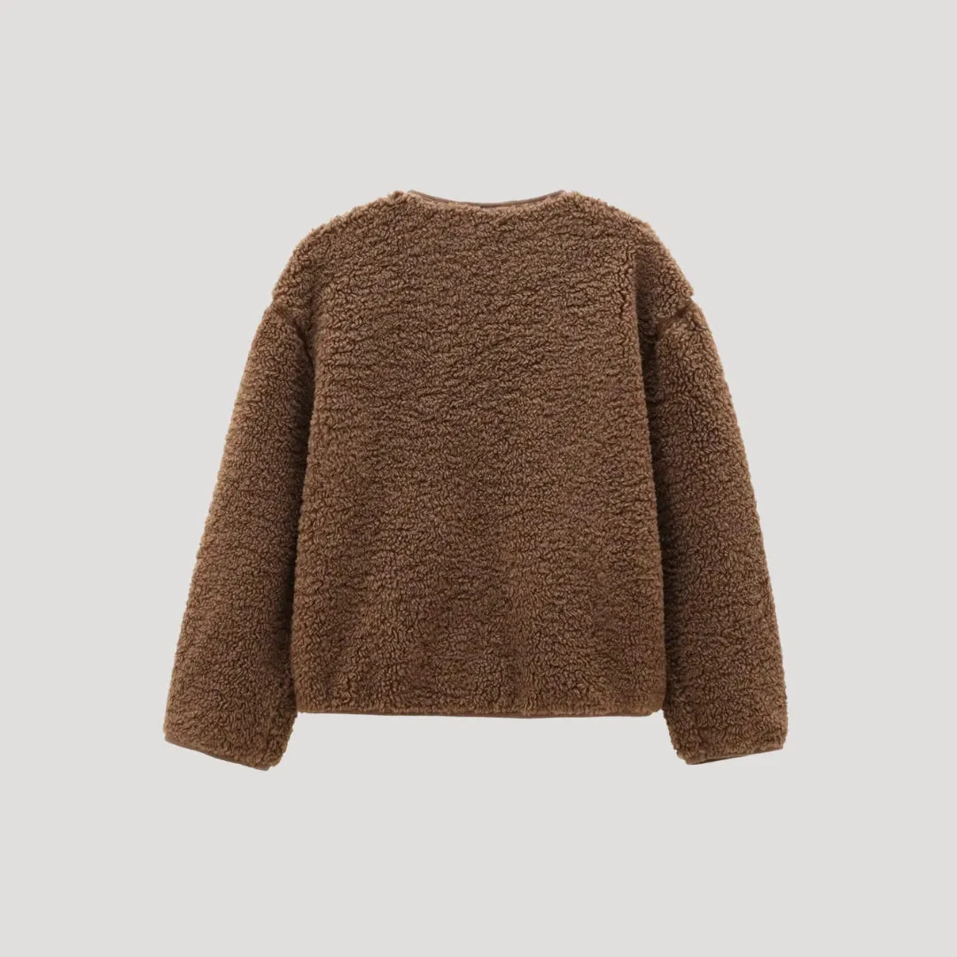 Fleece Jacket – Button Front – Cosy Winter Essential