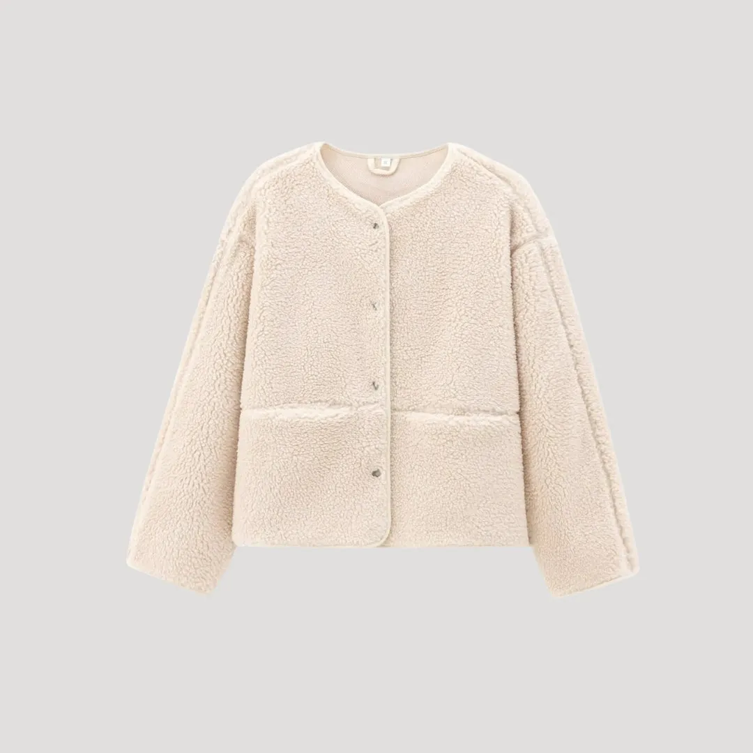 Fleece Jacket – Button Front – Cosy Winter Essential