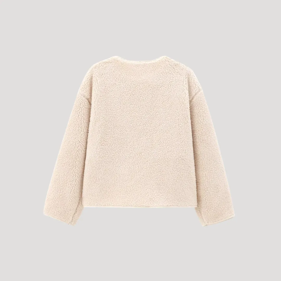 Fleece Jacket – Button Front – Cosy Winter Essential