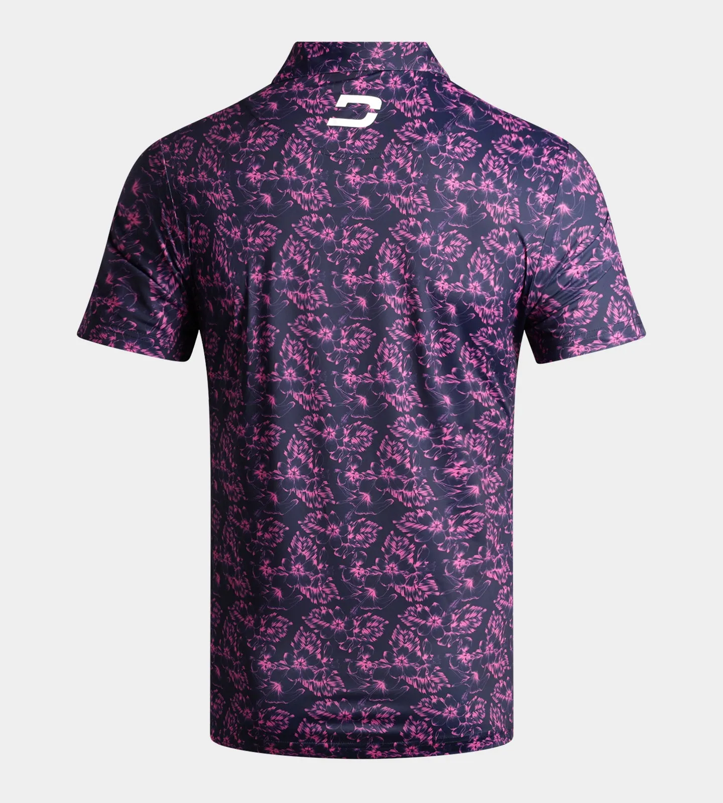 FLORAL TECH POLO - NAVY