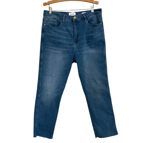 Frame Denim Le Sylvie Crop Jeans Decades Size 34