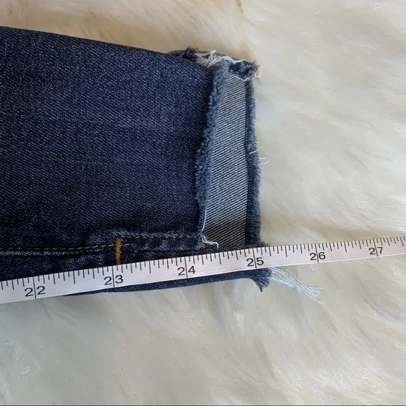 FRAME Le Skinny De Jeanne Raw-edge Stagger Jeans In Anchor
