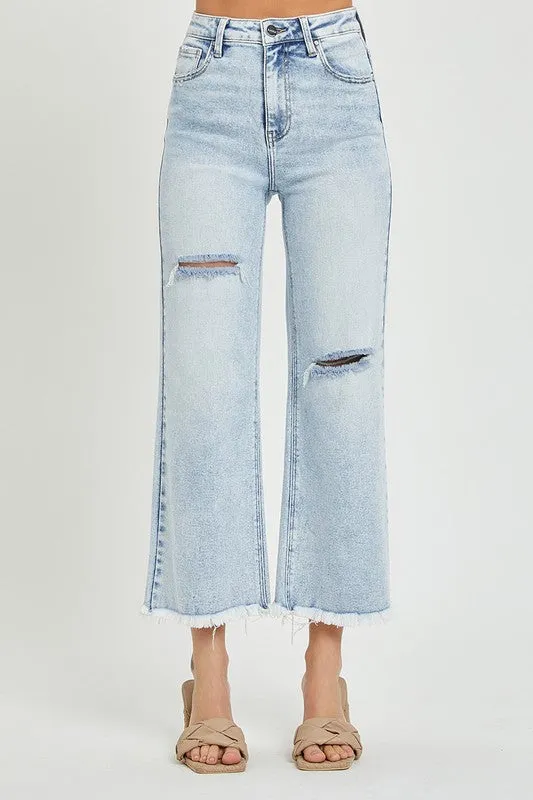 Frayed Crop Jeans