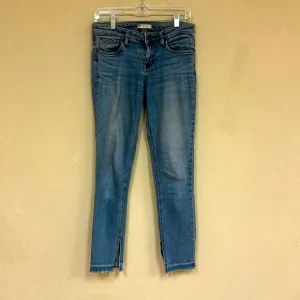 Free People womans slit ankle Mid-Rise Jeans size 27
