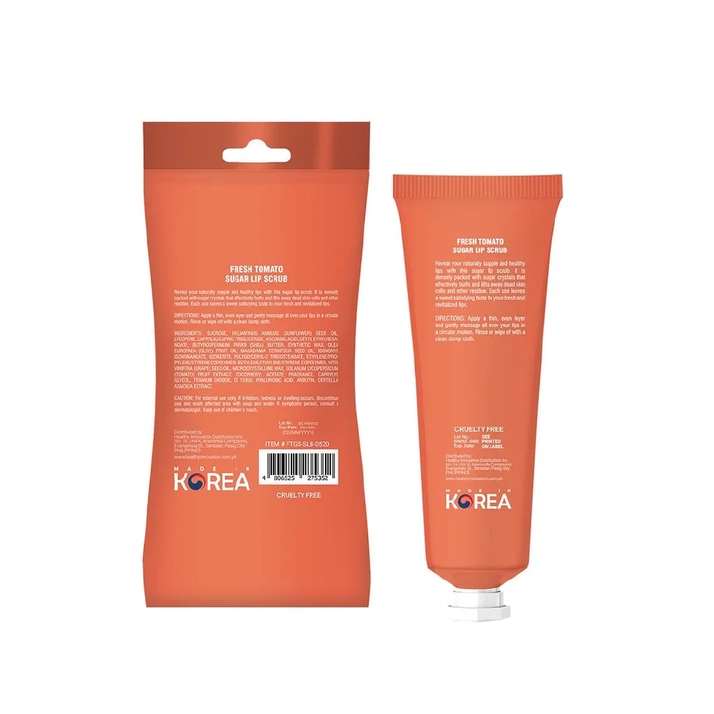 Fresh Tomato Glass Skin Sugar Lip Therapy Scrub 25g