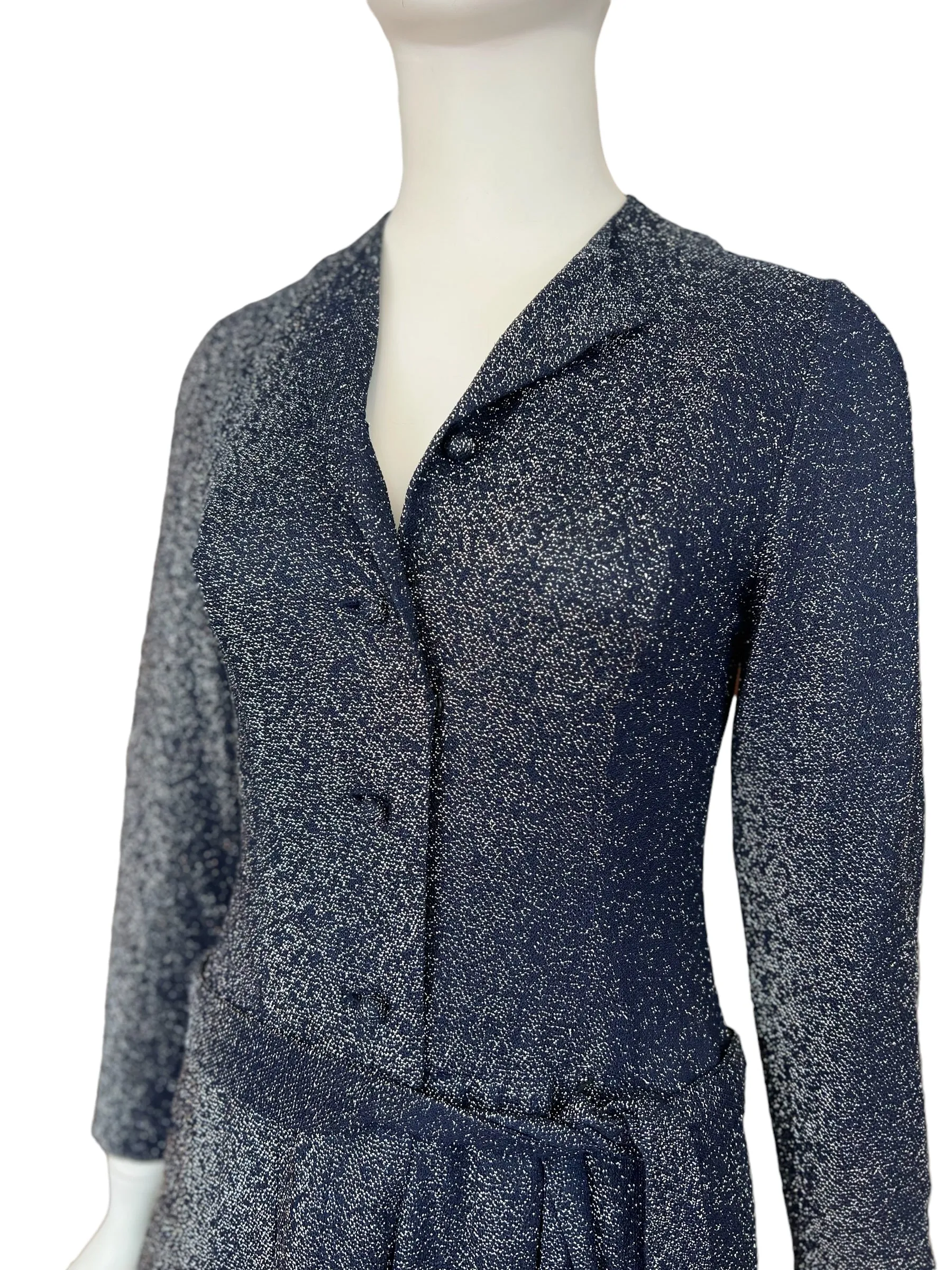 Geoffrey Beene A Starry Night Dress 20's inspired 70's