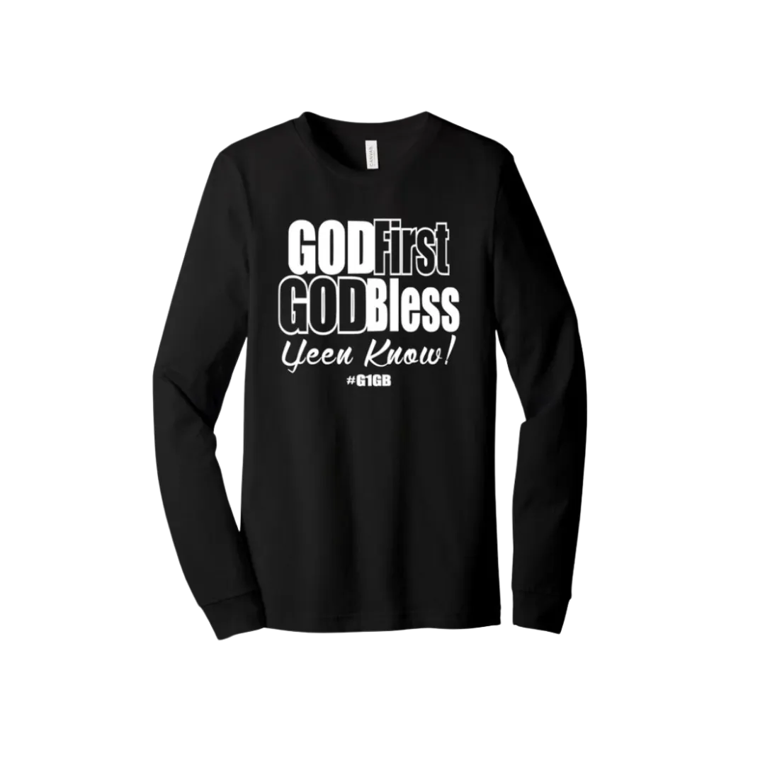 God First God Bless Long Sleeve Tee