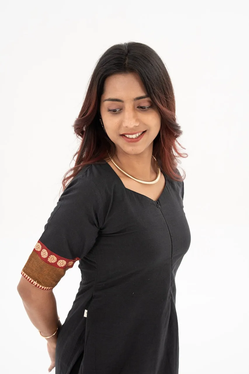 Golden Floral Feeding kurta