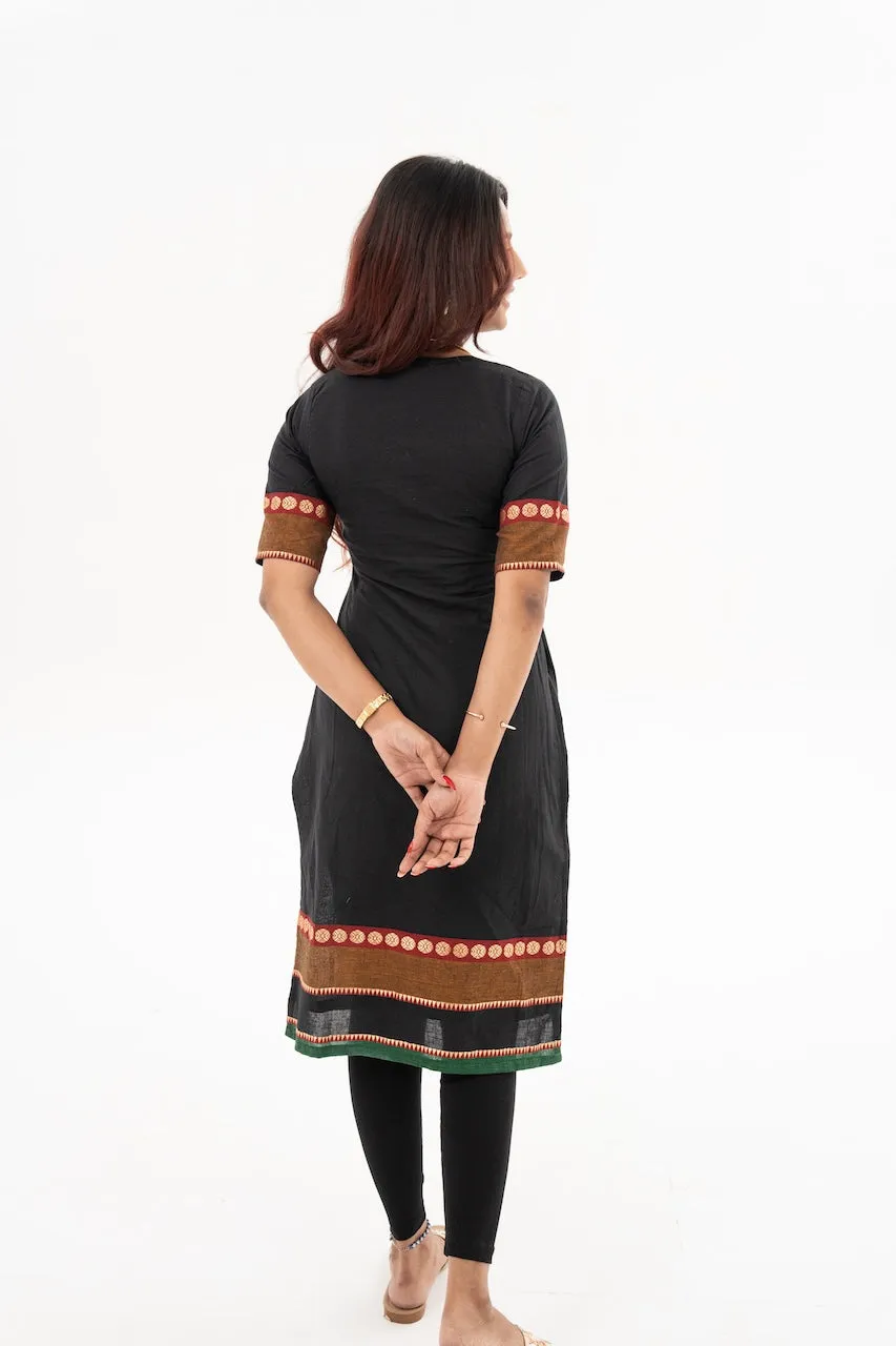 Golden Floral Feeding kurta