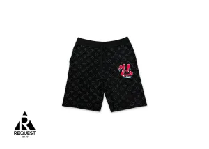 Graffiti-Print Monogram Shorts