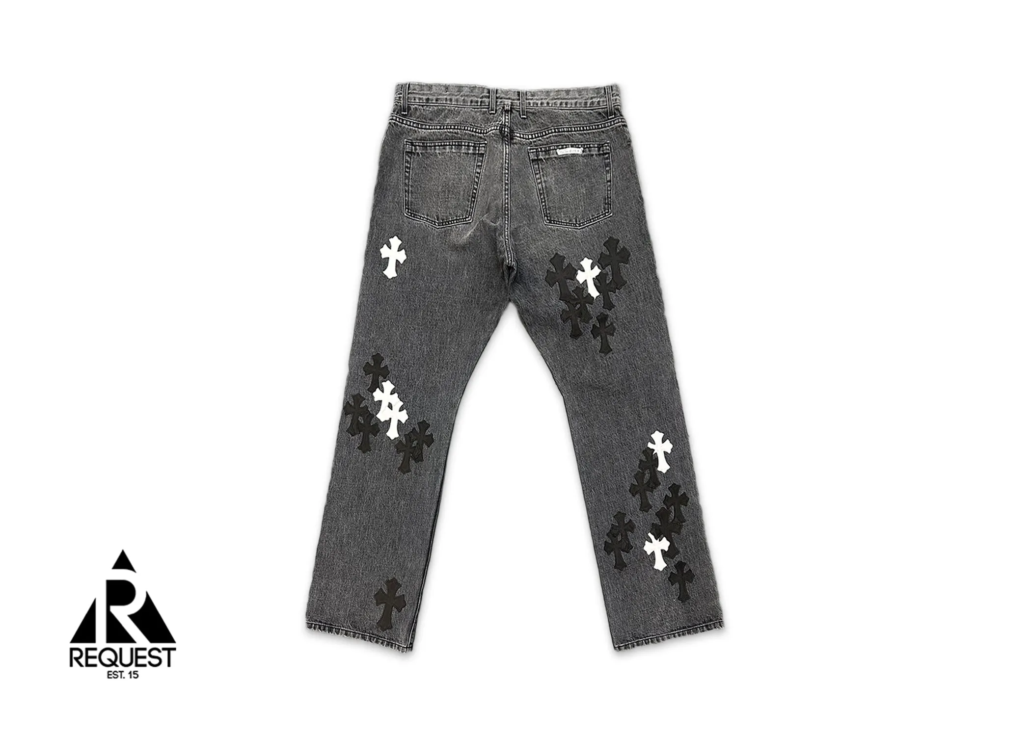 Grey Fleur Denim "Black/White Crosses"
