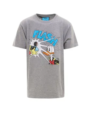 Gucci x Disney Oversized Donald Duck Cotton Gray T-Shirt