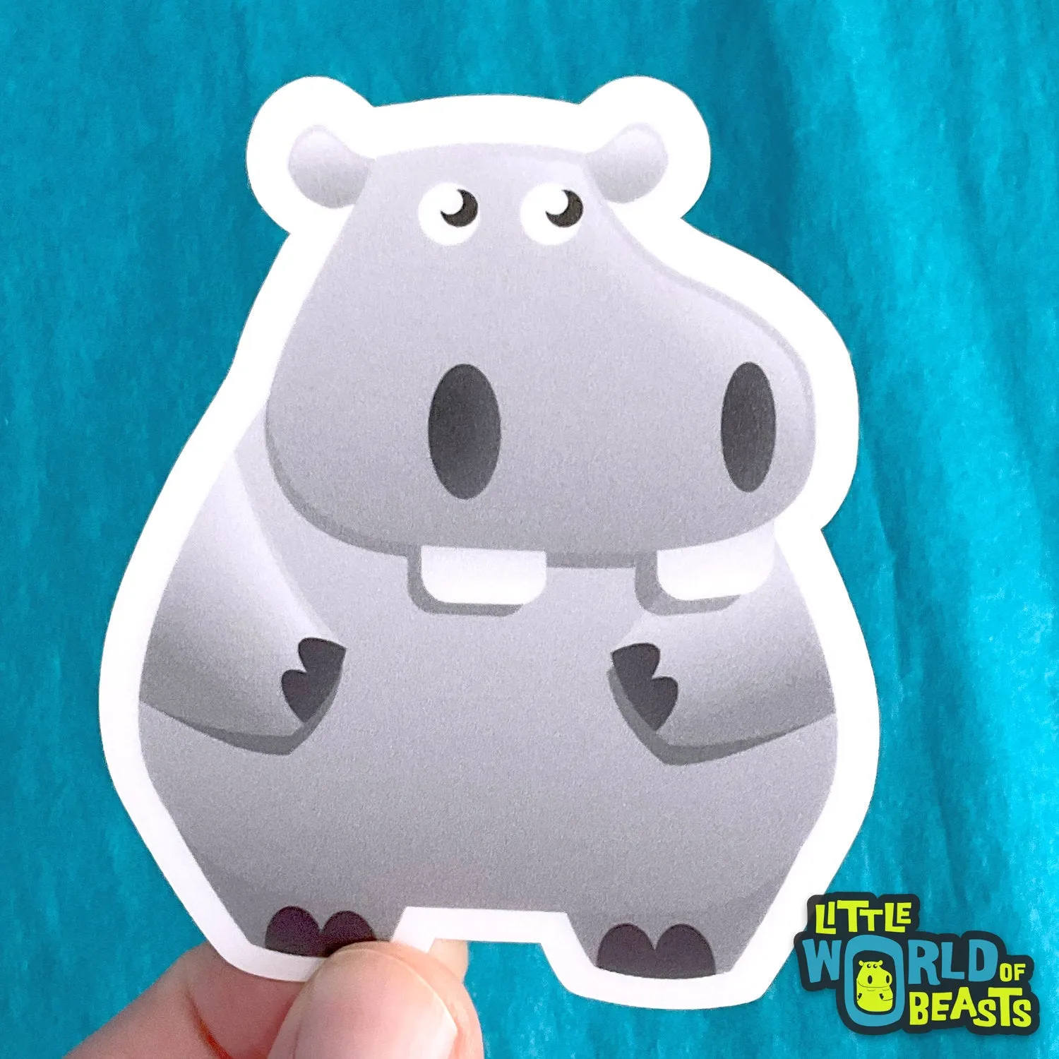 Hippo Sticker
