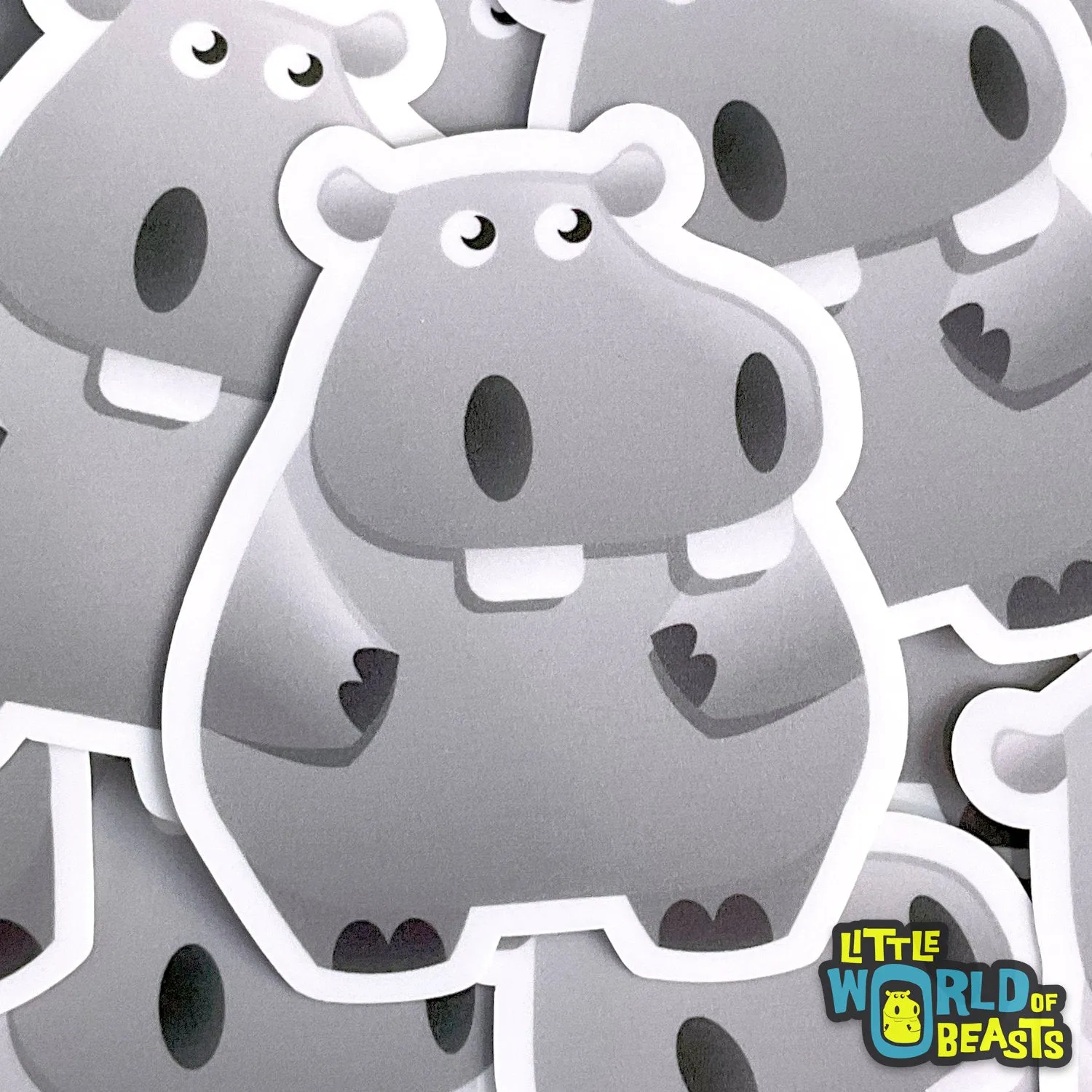 Hippo Sticker