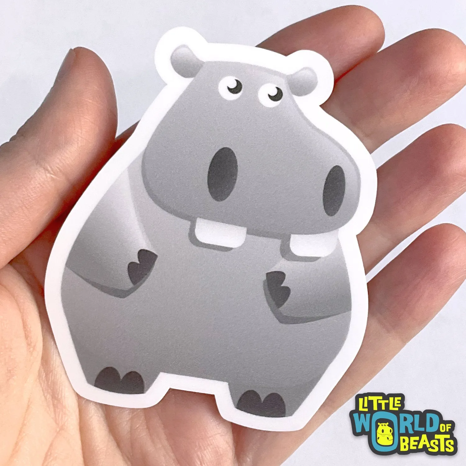 Hippo Sticker
