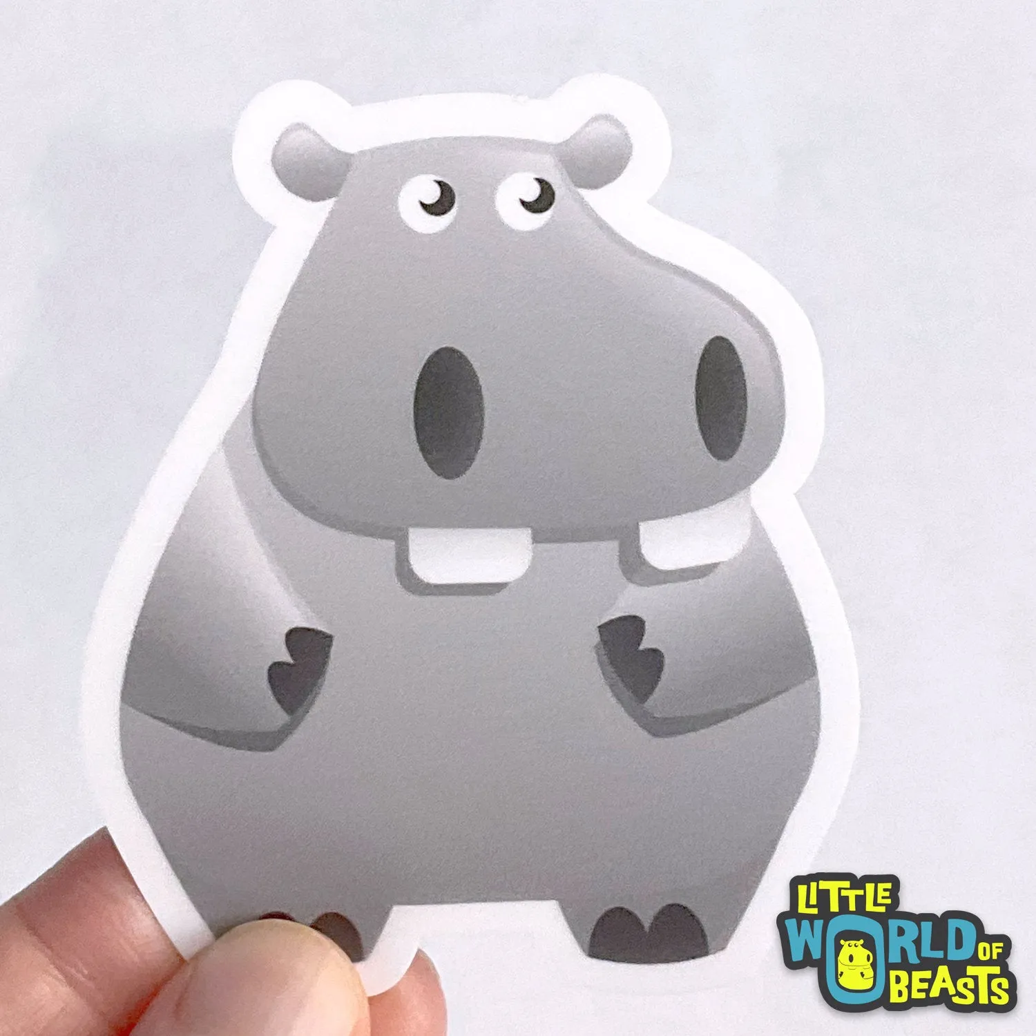 Hippo Sticker