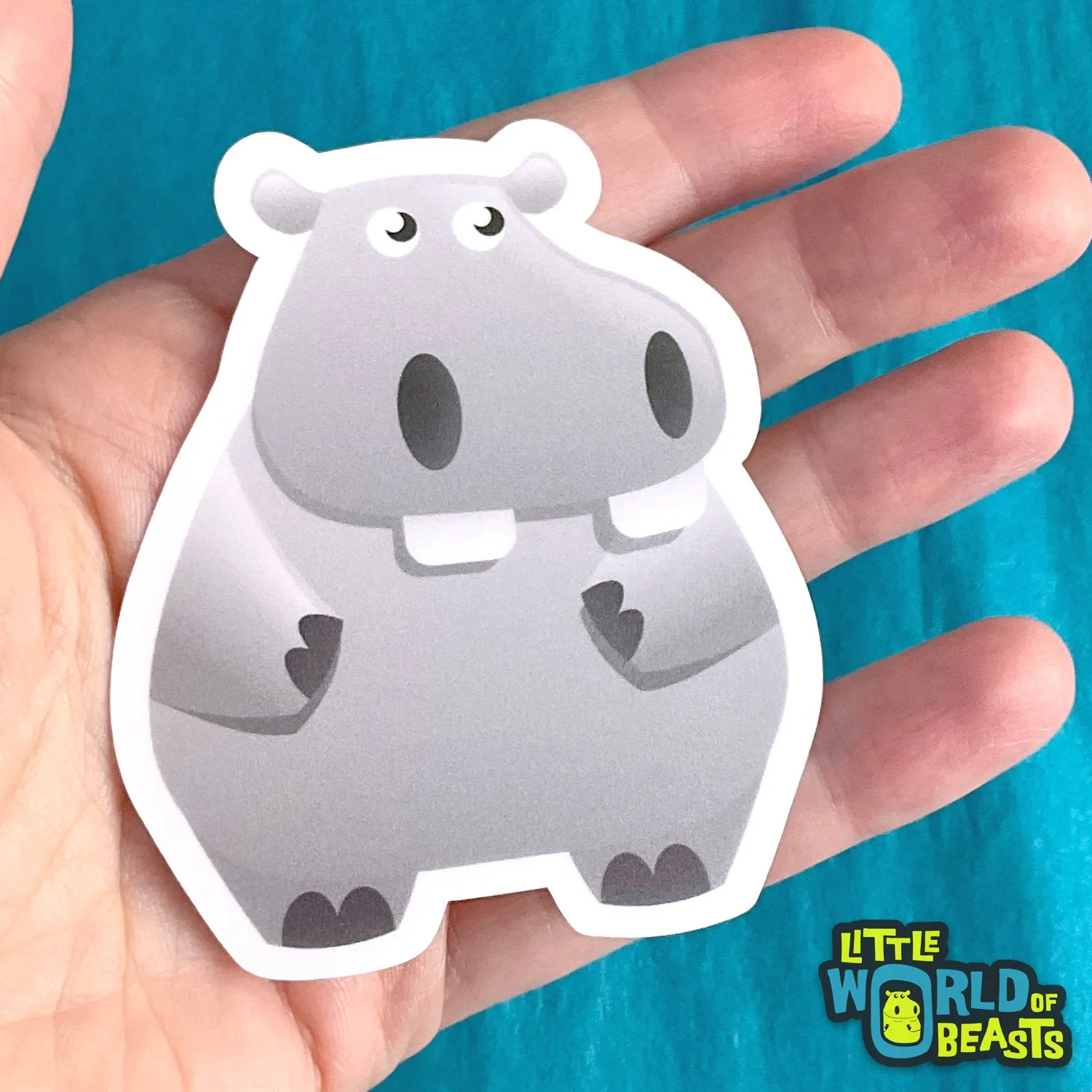Hippo Sticker