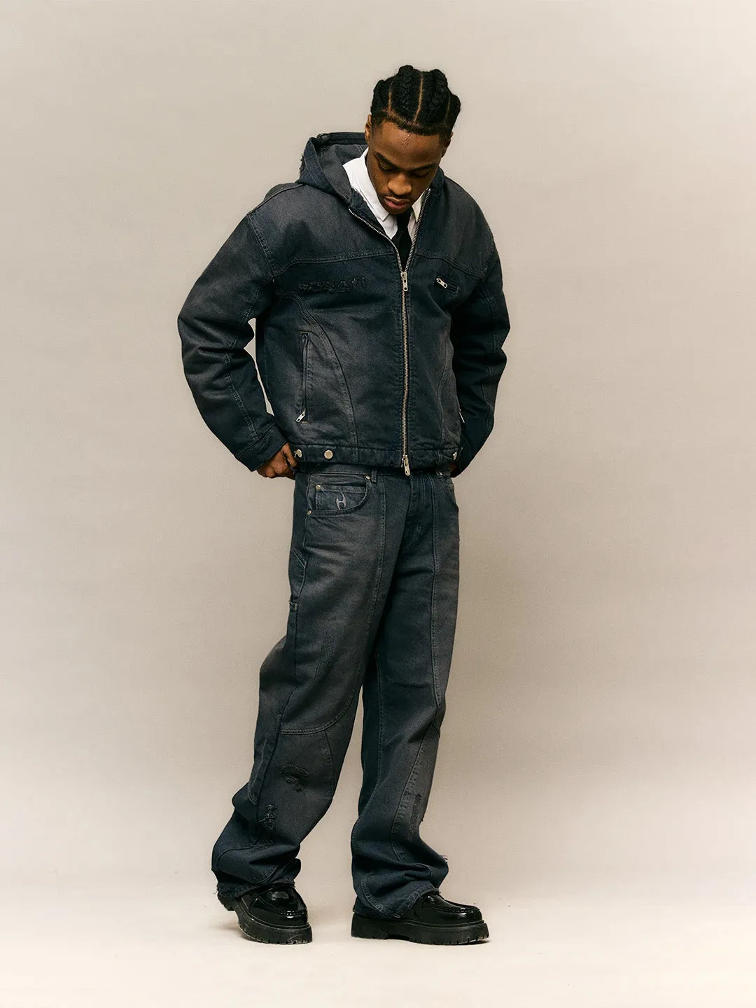 Horati Washed Jeans | Dark Blue