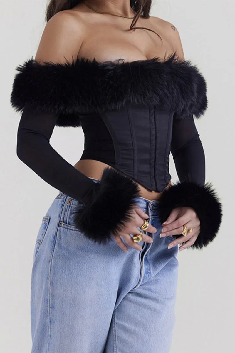 HTS1154 Midnight Glam Corset Top