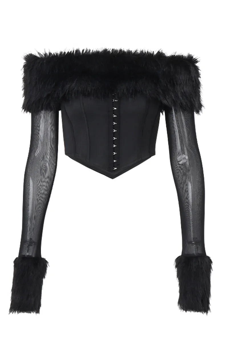 HTS1154 Midnight Glam Corset Top