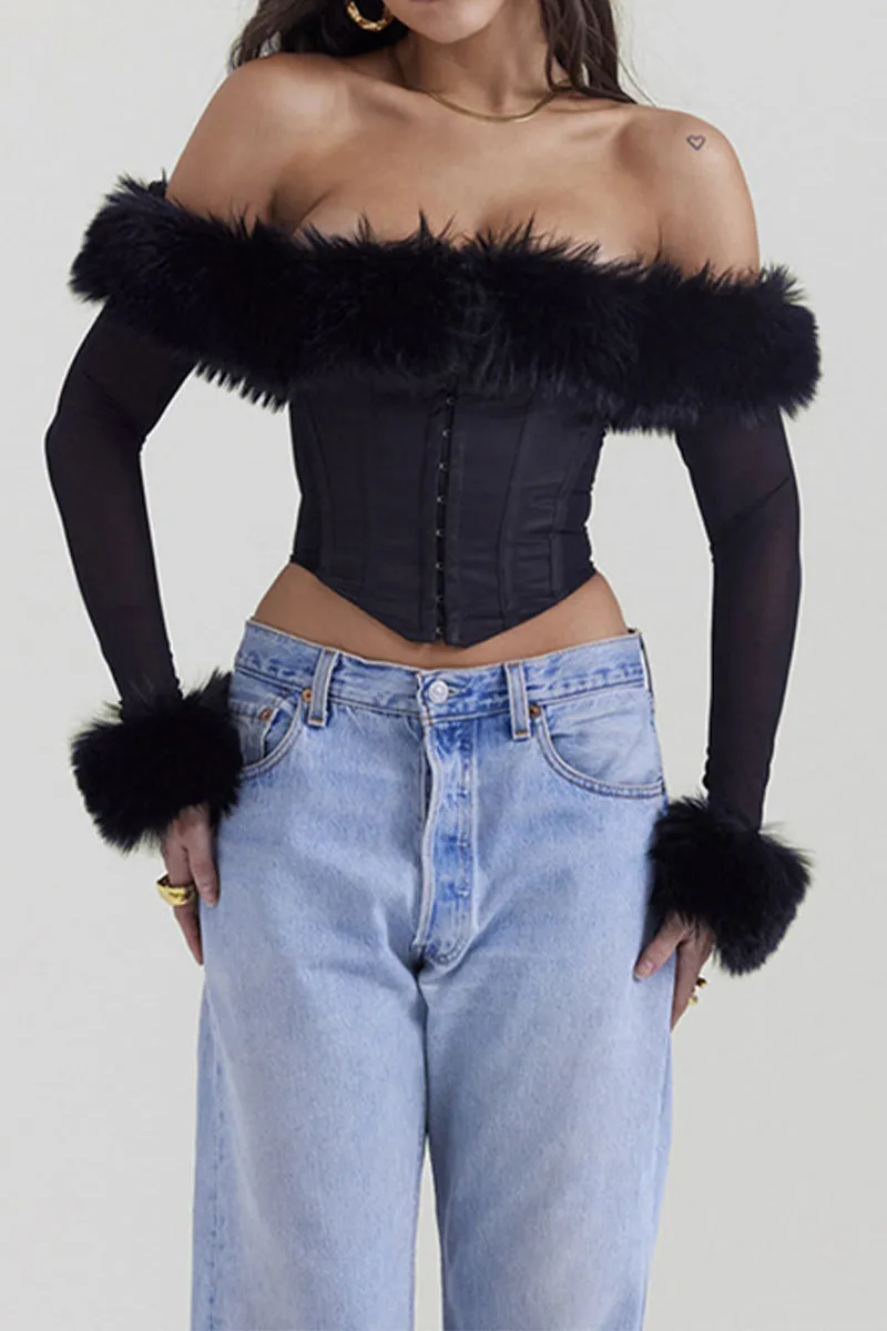 HTS1154 Midnight Glam Corset Top