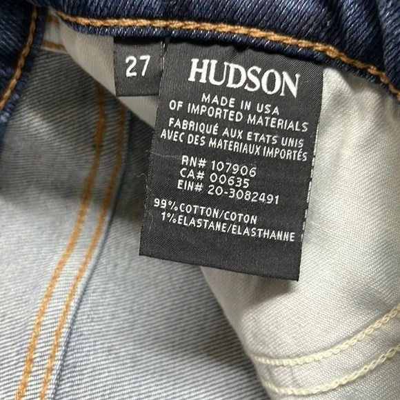 HUDSON hi rise rival seemed straight jeans