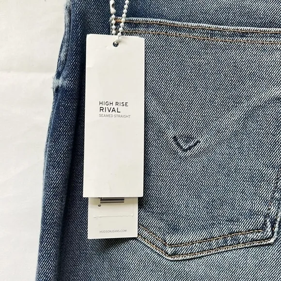 HUDSON hi rise rival seemed straight jeans
