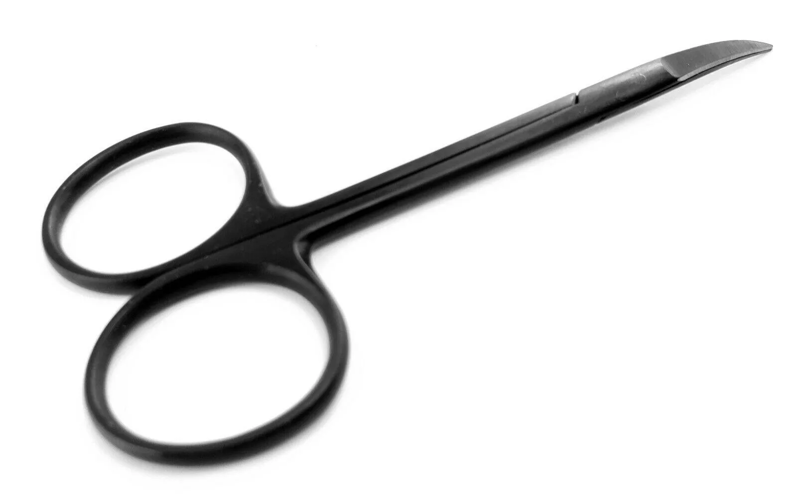Iris Scissors, 4.5" Curved, Stainless Steel MacBlack Series