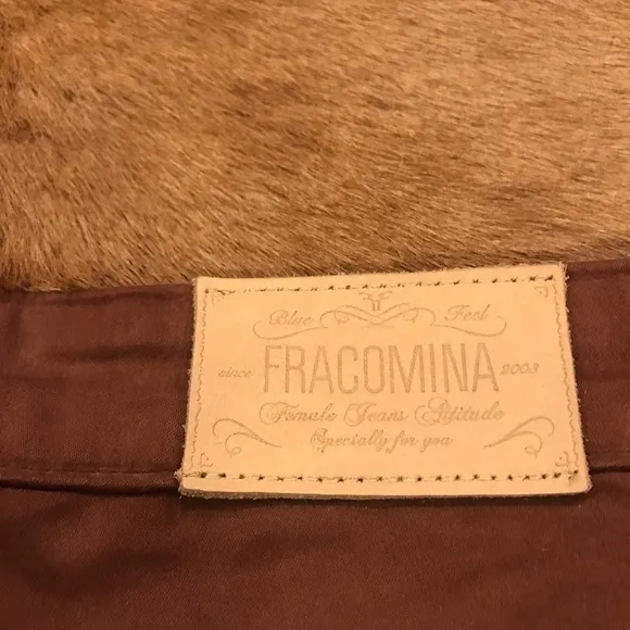 Italian Francomina NWT Skinny Jeans Brown Sz 27