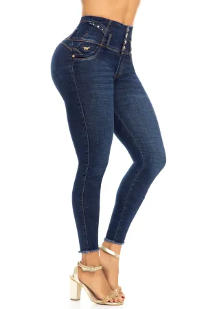 JEANS COLOMBIANOS PUSH UP AZUL 6326