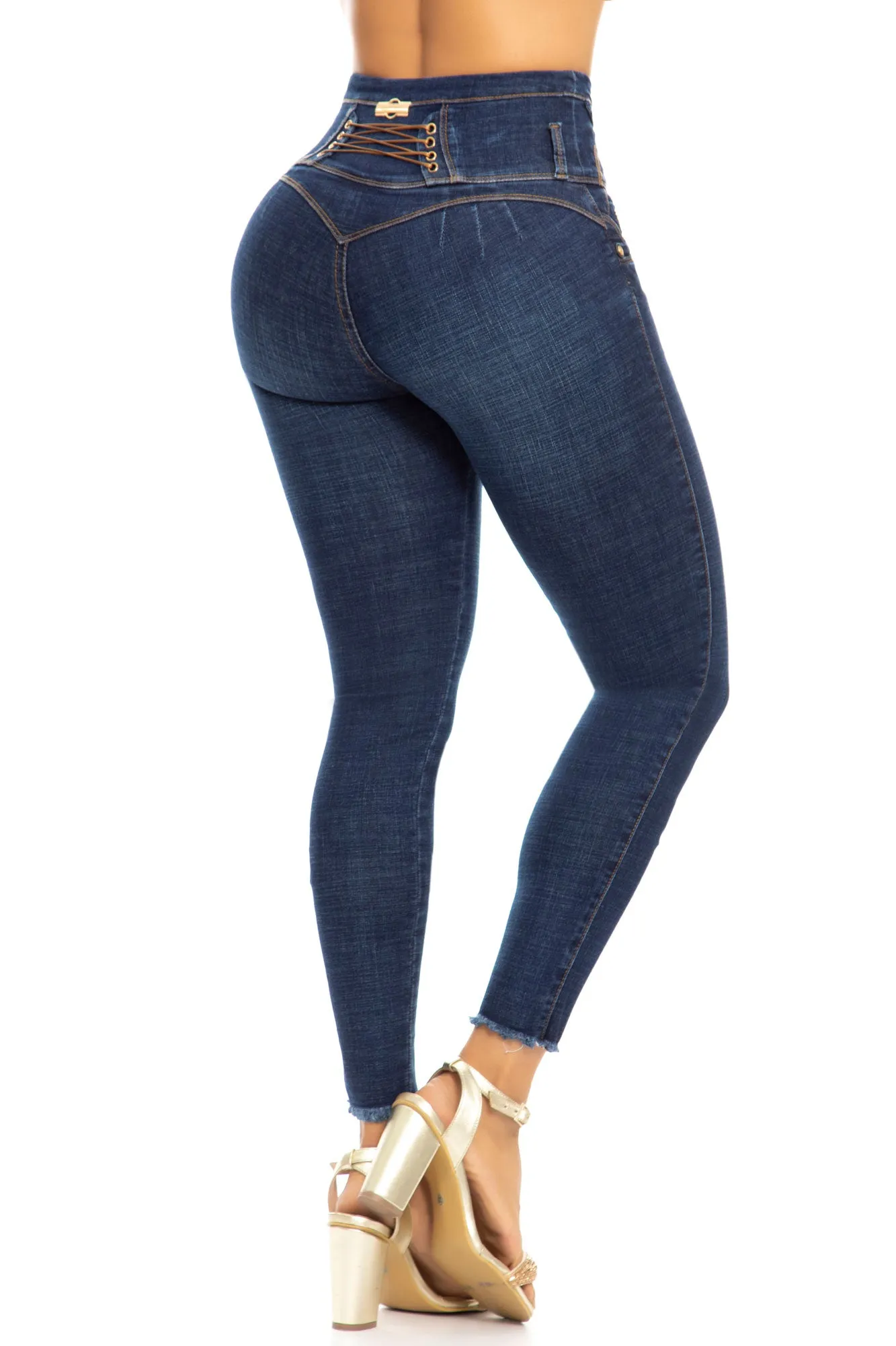 JEANS COLOMBIANOS PUSH UP AZUL 6326