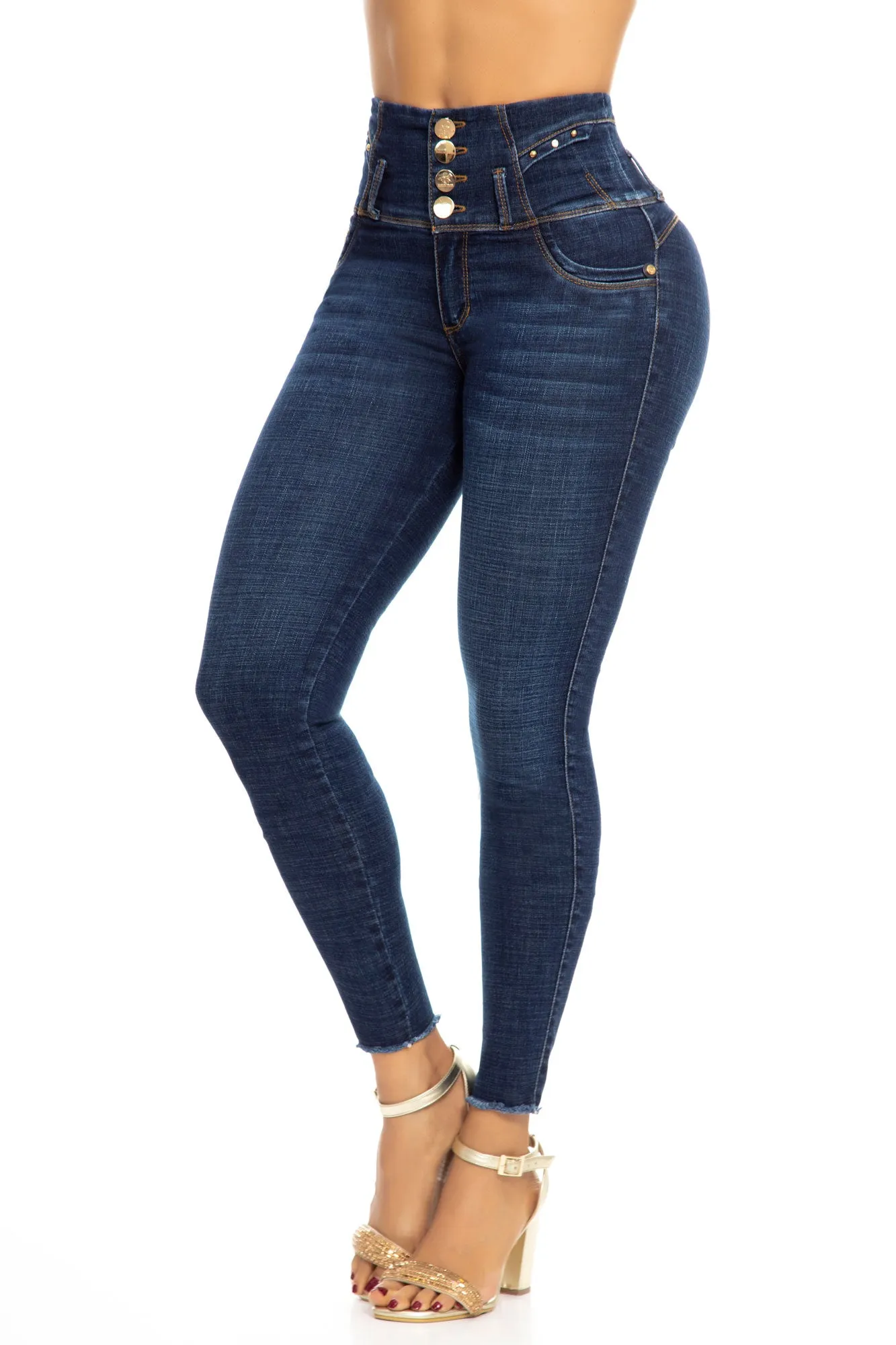 JEANS COLOMBIANOS PUSH UP AZUL 6326