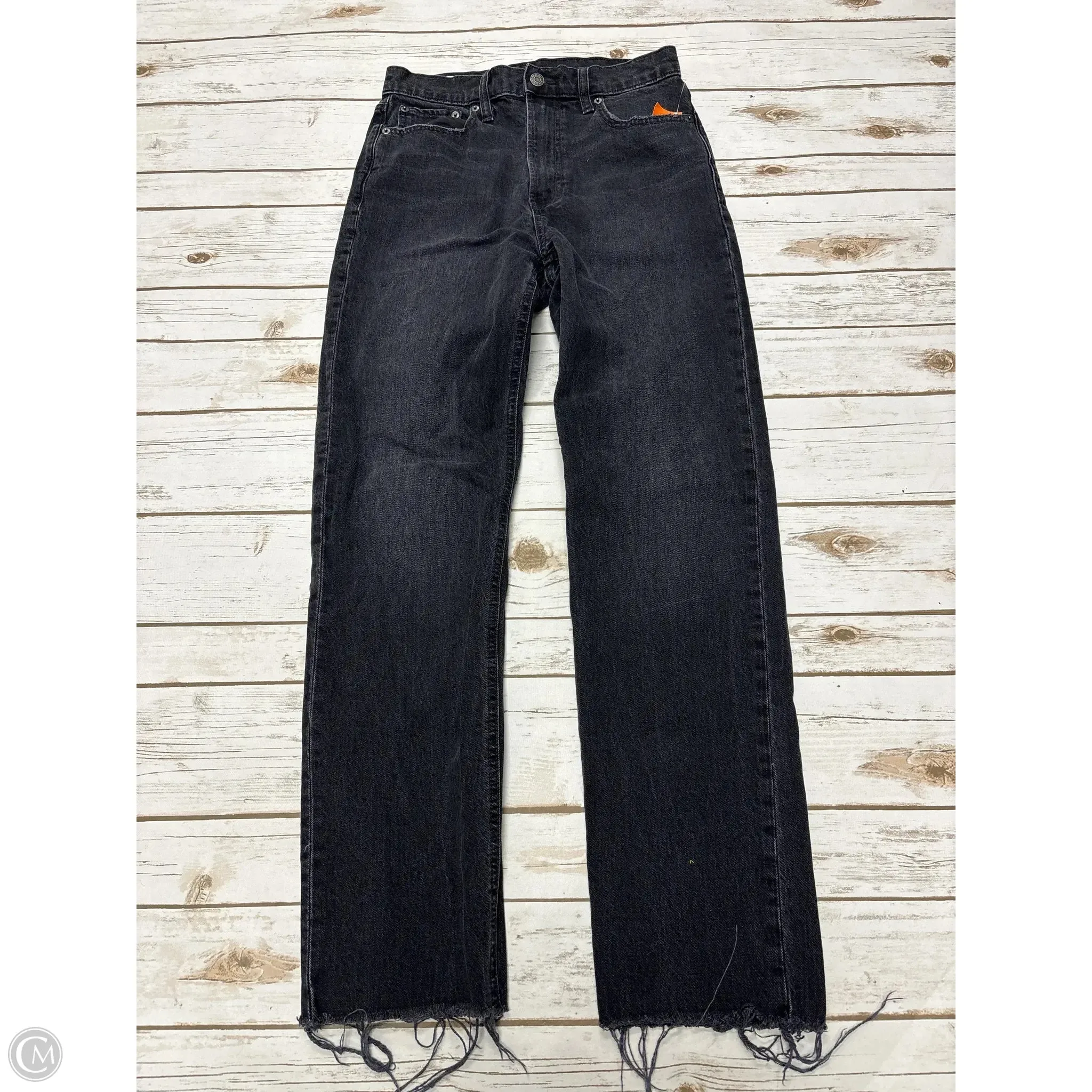Jeans Straight By Gap In Black, Size: 6