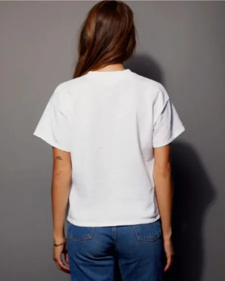 Jessa Boxy Crop Top | Jet Black   Optic White