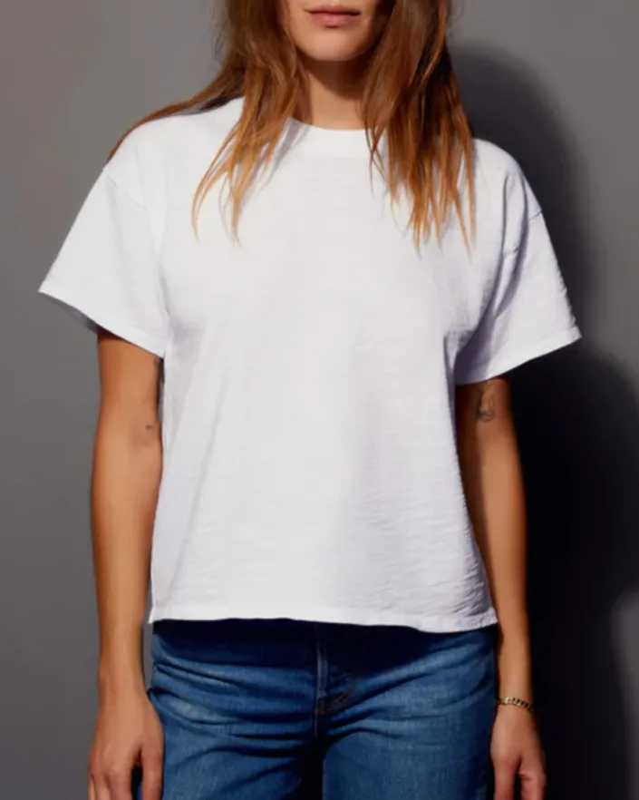 Jessa Boxy Crop Top | Jet Black   Optic White