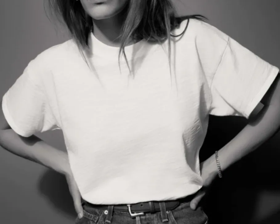 Jessa Boxy Crop Top | Jet Black   Optic White