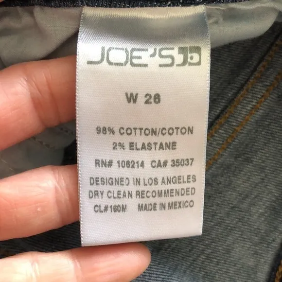 Joe’s Jeans “Aubree” Cropped Ankle Mid Rise Stretch Denim Skinny Size 26 Jeans