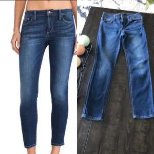 Joe’s Jeans “Aubree” Cropped Ankle Mid Rise Stretch Denim Skinny Size 26 Jeans