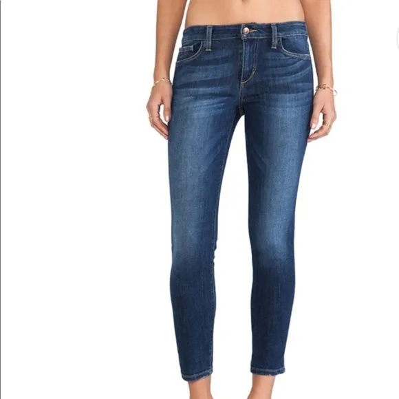 Joe’s Jeans “Aubree” Cropped Ankle Mid Rise Stretch Denim Skinny Size 26 Jeans