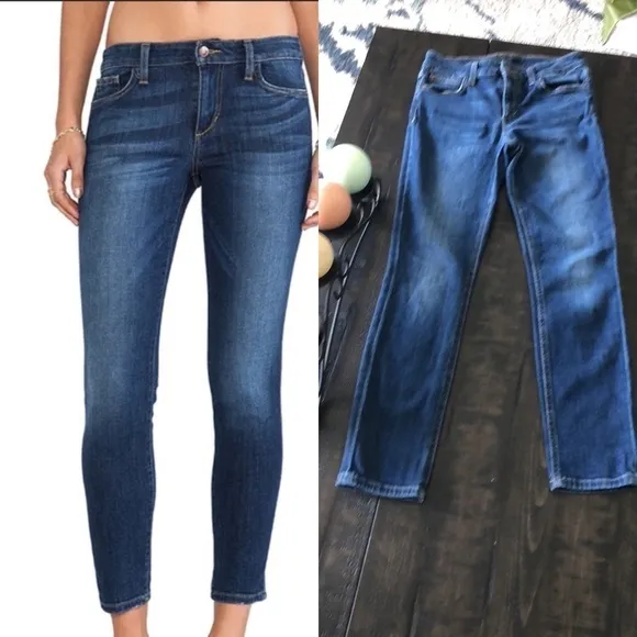 Joe’s Jeans “Aubree” Cropped Ankle Mid Rise Stretch Denim Skinny Size 26 Jeans