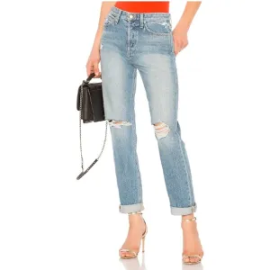 Joe’s Jeans The High Rise Smith Ankle Distressed Jean in Weaver Wash
