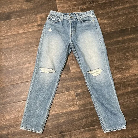 Joe’s Jeans The High Rise Smith Ankle Distressed Jean in Weaver Wash
