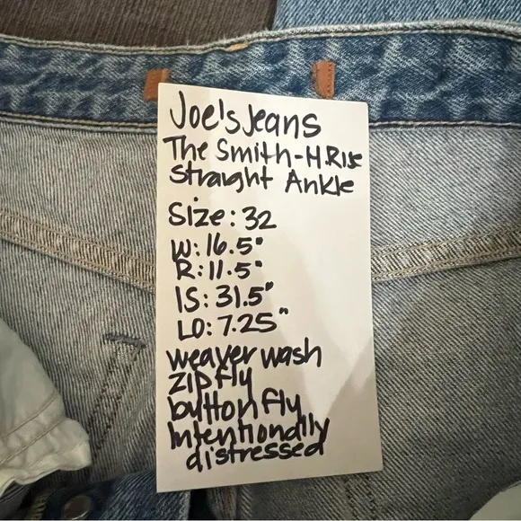 Joe’s Jeans The High Rise Smith Ankle Distressed Jean in Weaver Wash