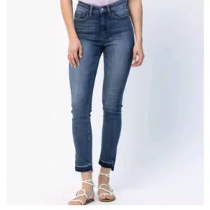 Judy Blue Skinny Fit Jeans Side Slits Women's Size 18W High Rise Clean Cut