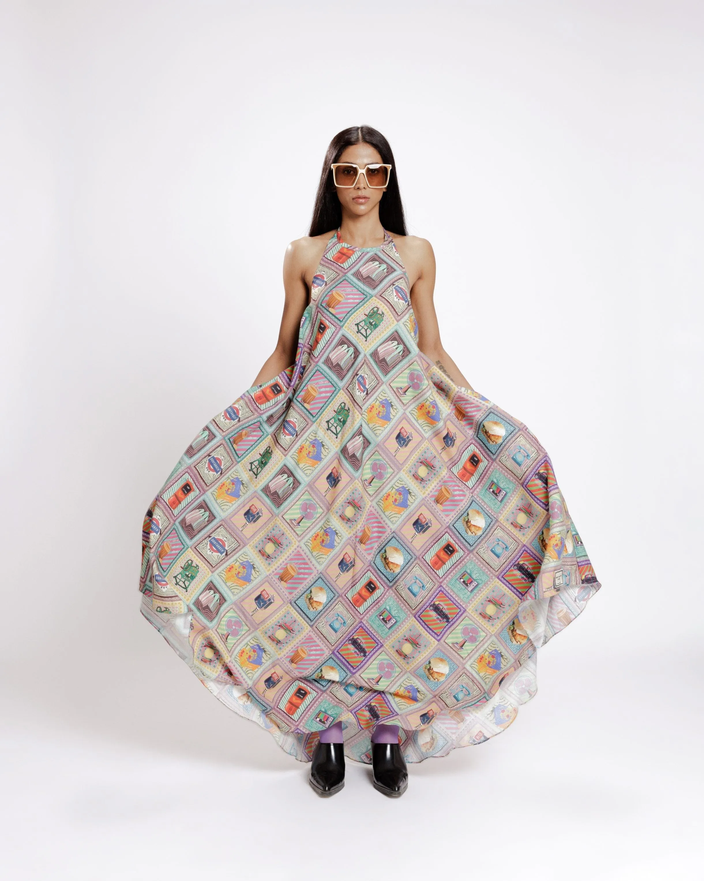 Kaali Peeli Tent Dress