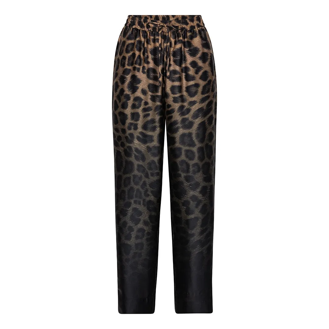 Karmamia Garcia pants gradient leo med strikk i livet og vide rette ben