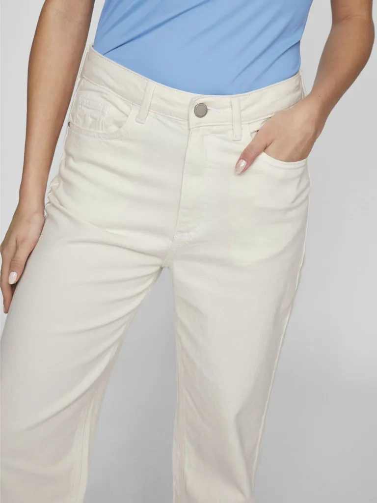 Kelly High Waist Straight Jean | Cloud Dancer