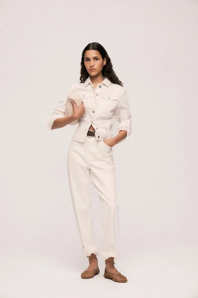 Kelly High Waist Straight Jean | Cloud Dancer