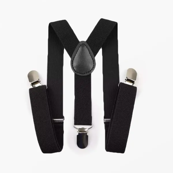 Kids Black Suspenders (1 - 12 Years)