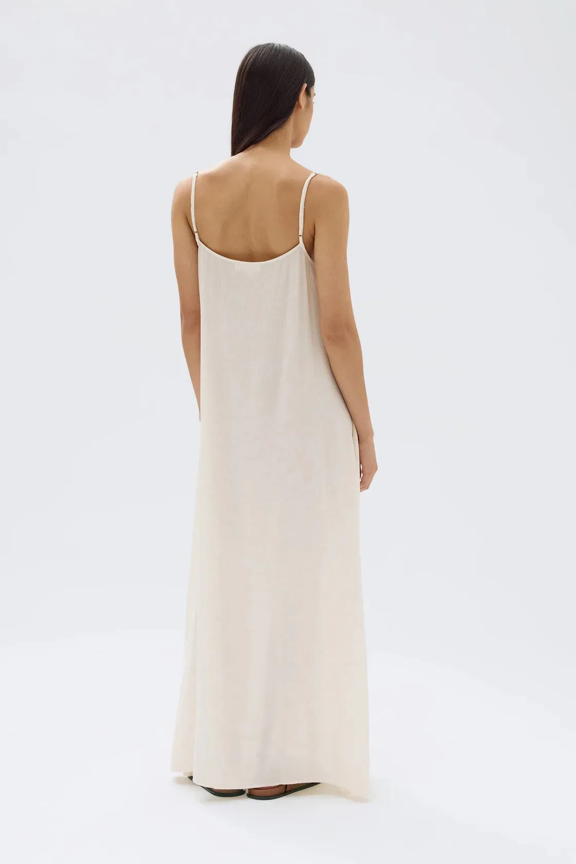 Lani Crinkle Maxi Dress Stone